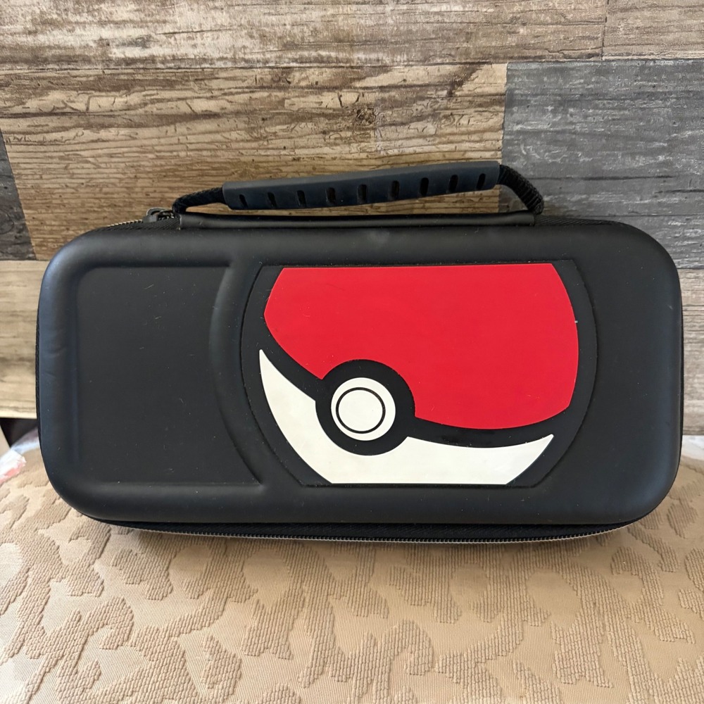 Nintendo Pokemon Pokeball Hard Shell Carrying Case for Nintendo Switch Black